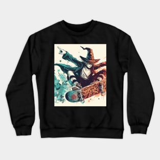 Crazy Skate wizard street art Crewneck Sweatshirt